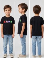 Boys' Pixel Ghost Graphic Tee – Retro Gamer