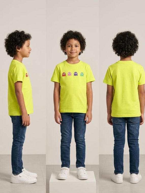 Boys' Pixel Ghost Graphic Tee – Retro Gamer