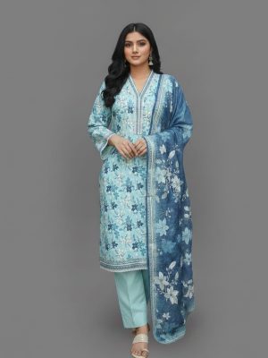 Original Bin Saeed 3-Piece Stitched Embroidered Lawn Suit – Premium Summer Collection