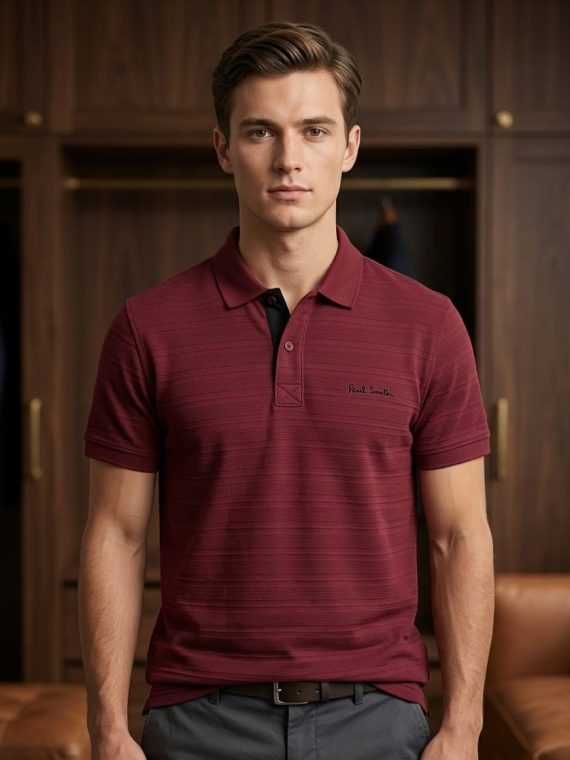 Men’s Premium Textured Polo Shirt